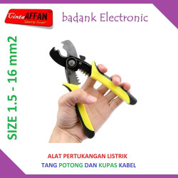 Wire Cutter size 1.5 - 16mm2 with Stripping Pliers Tang Potong Kabel